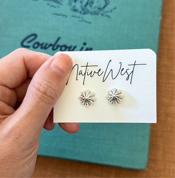 Starburst Silver Studs