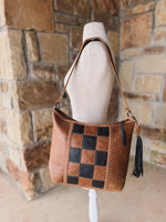 Checker Slouch Purse