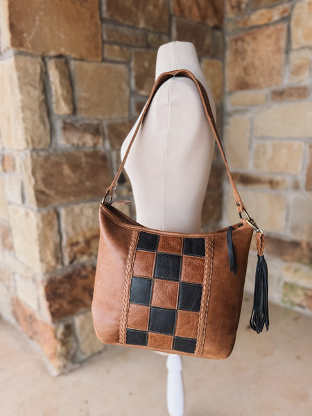 Checker Slouch Purse
