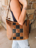 Checker Slouch Purse