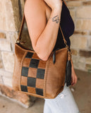 Checker Slouch Purse