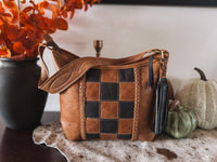 Checker Slouch Purse