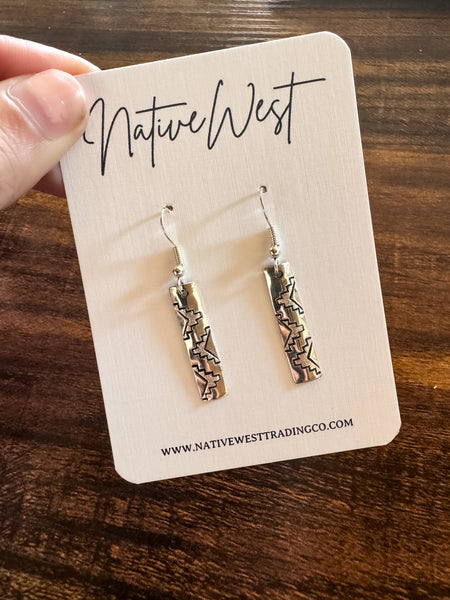 Small Southwest Bar Earrings Style 4