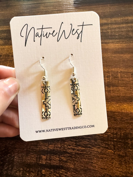 Small Southwest Bar Earrings Style 7