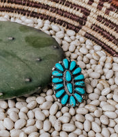 Sale! Turquoise Cluster Ring